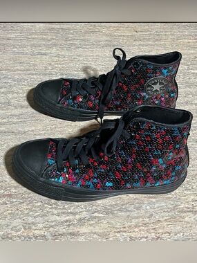 Converse All Star Chuck Taylor sequins high top sneakers